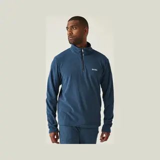 Regatta Mens Thompson Fleece Anti-Pill Midlayer Top Oxford Blue/Navy