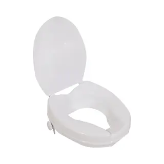 Aidapt Raised Toilet Seat With 2" Or 4" Elevation, Sturdy Comfortable Construction, Easy To Fit Lock On System With No Tools Required, (Eligible For