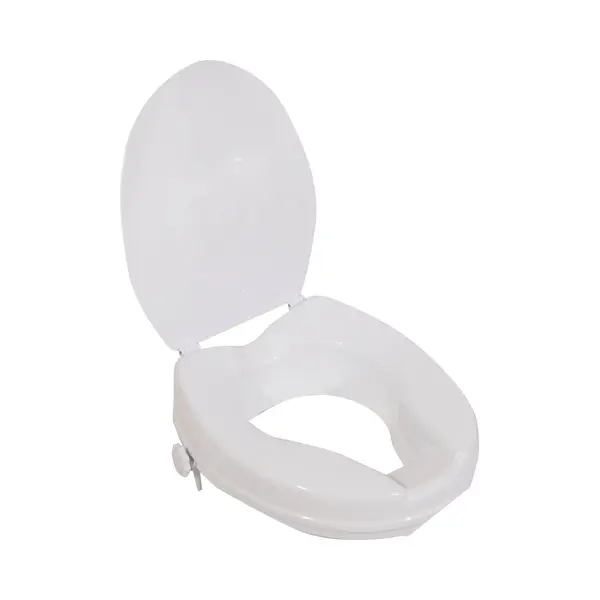 Aidapt Raised Toilet Seat With 2" Or 4" Elevation, Sturdy Comfortable Construction, Easy To Fit Lock On System With No Tools Required, (Eligible For thumbnail