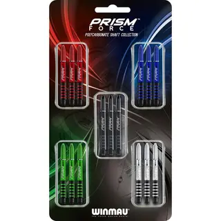 Winmau - Prism Force Dart-Schaftkollektion - Dartschäfte Multipack 5 Satz Pro Packung (insgesamt 15 Stück) - Medium Dartschaft - Professionelles