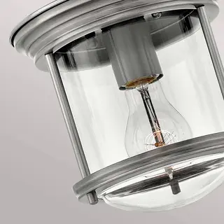 Elstead Deckenlampe Badezimmerlampe Deckenleuchte Ip44 Nickel Stahl Glas 1-flammig