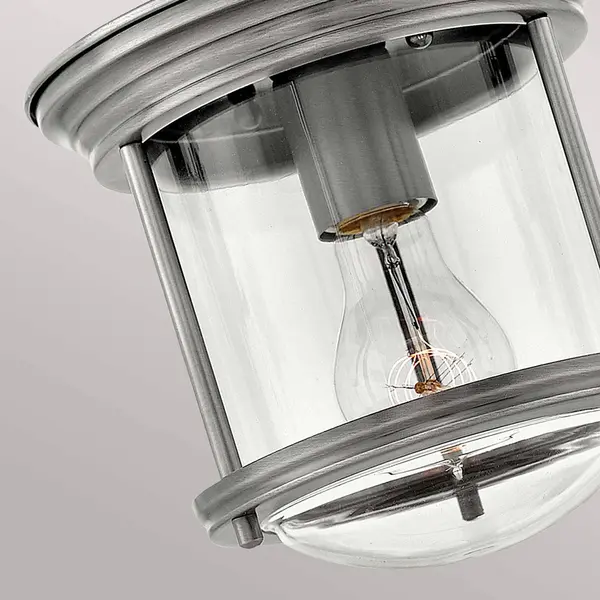 Elstead Deckenlampe Badezimmerlampe Deckenleuchte Ip44 Nickel Stahl Glas 1-flammig thumbnail
