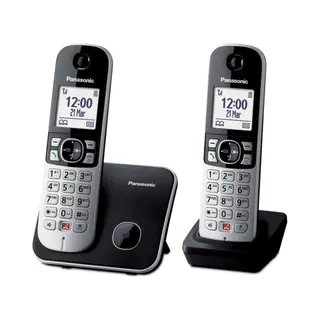 Panasonic Kx-TG6852 Dect-Telefon Anrufer-Identifikation Schwarz, Grau