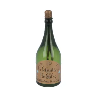 Henbrandt Bruiloft Bellenblaas - 24x Stuks - Champagnefles Van 9 Cm - Huwelijk Versiering