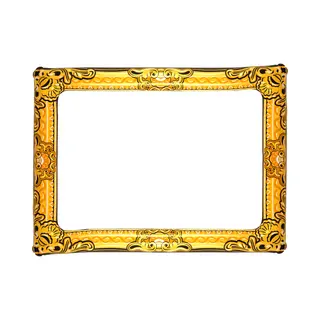 Henbrandt Aufblasbarer Fotorahmen Mit Goldzusatz 60cm X 80cm Schwarz