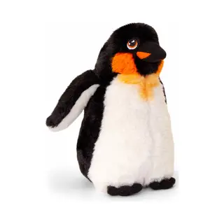 Keel Toys Pluche Keizers Pinguin Knuffeldier - Wit/zwart - Staand - 25 Cm - Pooldieren
