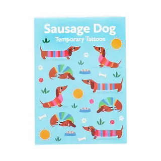 Tätowierung Kind Rex London Temporaires Chien Saucisse (x2)