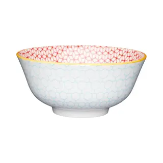 4x Kitchen Craft Kom, Kom + Kom, Blauw, Rood