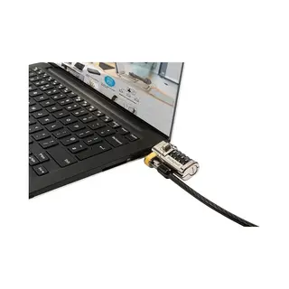 Dell 461-Aaeu Kabelschloss Schwarz, Edelstahl 1,8 m