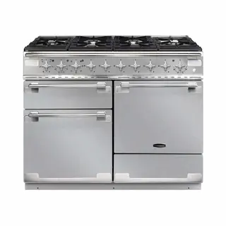 Rangemaster Elise 110 Dual Fuel Freestanding cooker A Electric Gas Black, Stainless steel