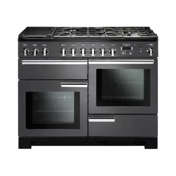 Rangemaster Professional Deluxe 110 Dual Fuel Freestanding cooker Electric Combi Black, Grey thumbnail