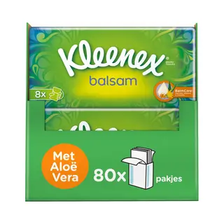 10x Kleenex Balsam Tissues 8 Stuks