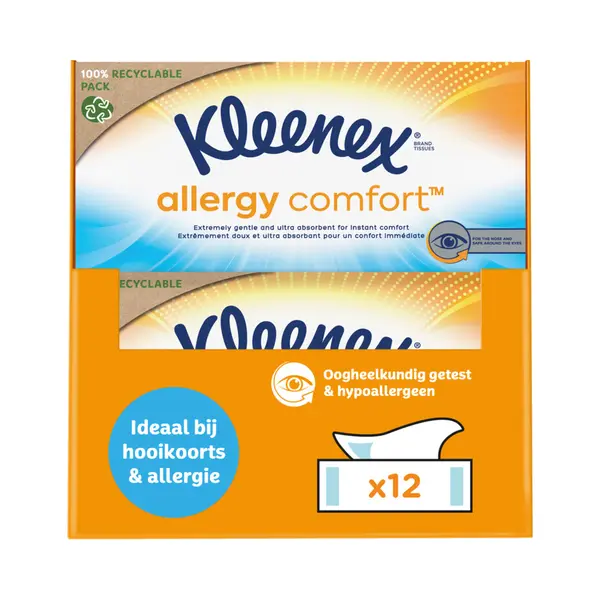 12x Kleenex Tissues Voordeelbox Allergy Comfort 56 Stuks thumbnail