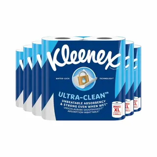 6x Kleenex Keukenpapier Ultra Clean Maxi Xl 2 Stuks