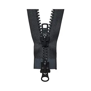 Ykk Vislon Heavy Two-Way Open End Zip 76cm, Black