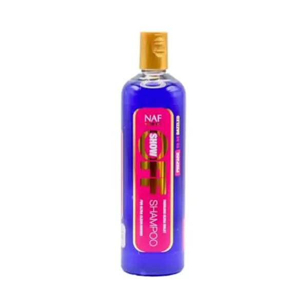 Naf Show Off Shampoo 500ml – Deep-Cleansing & High-Gloss Coat Wash For Horses – Brightens All Coat Colours – With Fresh Fragrance For Show-Ready thumbnail