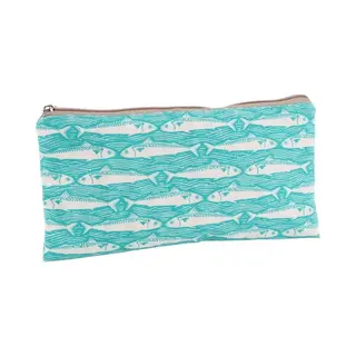 Cgb Giftware Harbour Teal Fish Wash Bag (Prod, H, 15cm W, 28cm D, 0.7cm) (Teal)