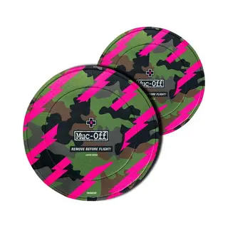 Muc-Off Bremsscheiben Schutz Camo Für Scheibenbremse Fahrrad, 2er Set – Waschbare Neopren-Hüllen Für Scheibenbremsen – Schutz Vor Übersprühen