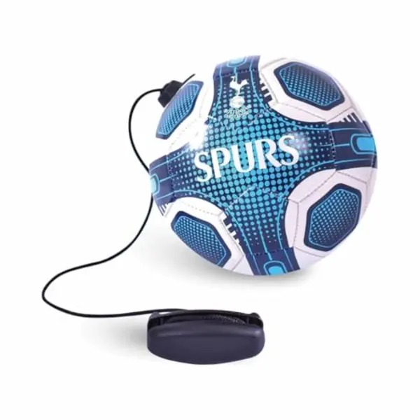 Tottenham Hotspur Hy-Pro Officially Licensed F.C. Size 2 Skills Trainer – Spurs, Solo Practice Training Aid, Black & White, One Size, Unisex For thumbnail
