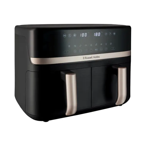 Russell Hobbs SatisFry Dual Basket Heißluftfritteuse Doppel 9 l Eigenständig 2800 W Schwarz thumbnail