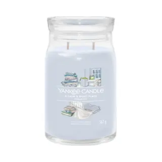 Yankee Candle A Calm & Quiet Place Wachskerze Zylinder Blumig Grau 1 Stück(e)