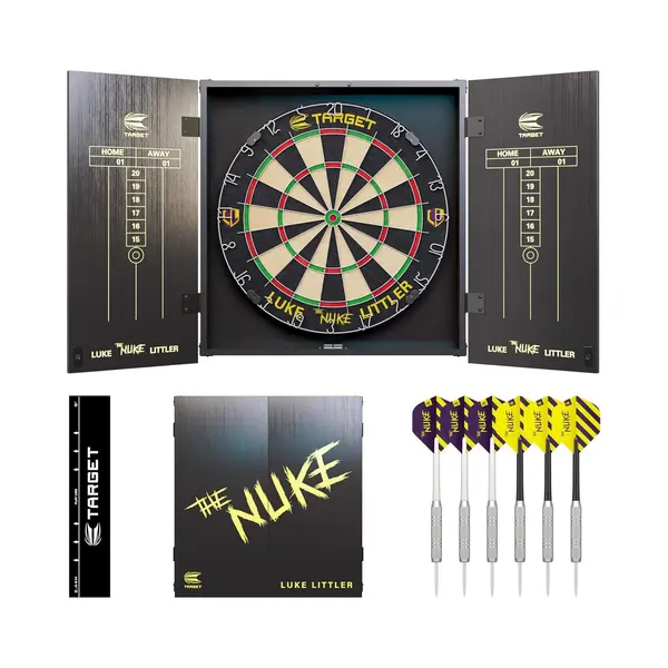 Luke Littler Dart Board And Cabinet Set thumbnail