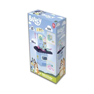Hti Bluey Mini Küche Spielset | Blaue Spielküche Mit Ofen, Spüle, Herd & Zubehör | Kinder Küchen-Spielzeug | Koch- & Lernspiel Für Rollenspiele |