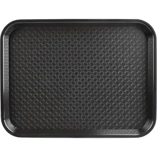 Olympia Kristallon Kunststoff Fast-Food-Tablett, Groß, Schwarz 450 Mm - Serviertablett Für Restaurants, Hotels, Catering P507