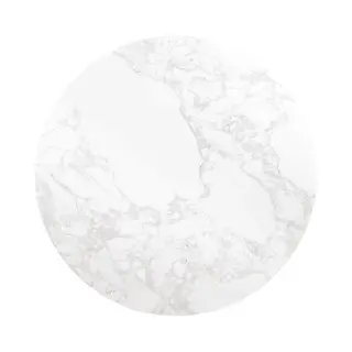 Rond Bolero Tafelblad Met Wit Marmereffect 600 Mm - DC300