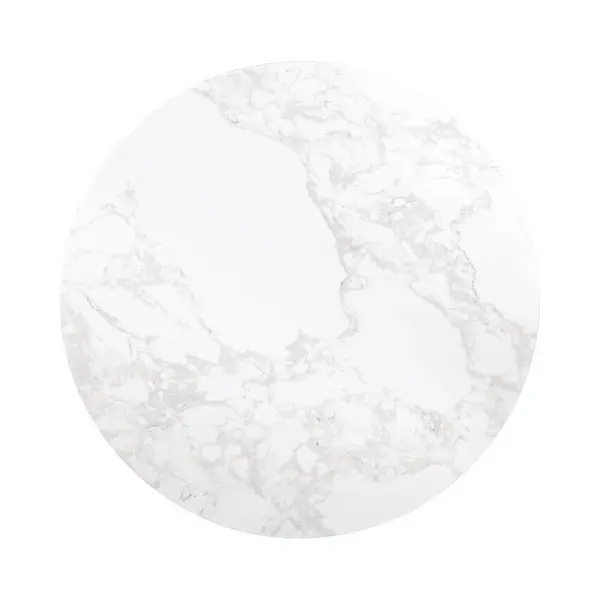 Rond Bolero Tafelblad Met Wit Marmereffect 600 Mm - DC300 thumbnail