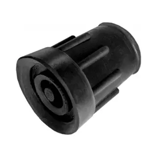 Merkloos Comforthulpmiddelen Kruk- En Stokdoppen - 19 Mm Zwart - Diameter 30 Mm-hoogte 40 Mm