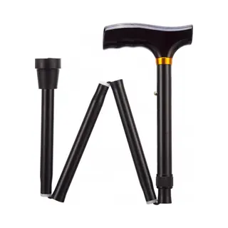 able2 Opvouwbare Wandelstok - Zwart 74 - 84 Cm