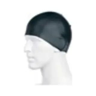 Speedo Plain Moulded Silicone Cap Zwart
