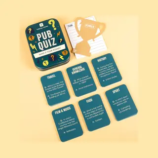 Talking Tables Pub Quiz Game – General Knowledge Trivia Questions Card Game For Adults And Teens – Perfect Fun For Parties, Family Gatherings,