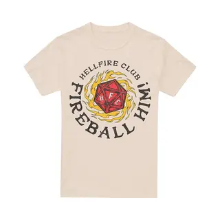 Stranger Things Hellfire Club - Fireball Him! T-Shirt Creme