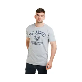 Star Wars Men's Jedi Knight Collegiate Cotton T-Shirt Grey | Size, Medium