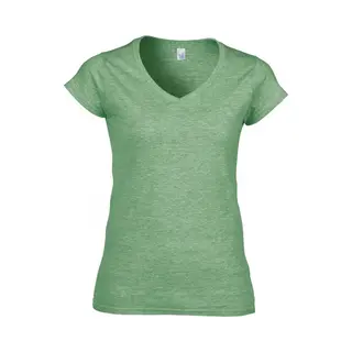Gildan Softstyle Ladies V-Neck T-shirt - Heide Ierse Green - Small