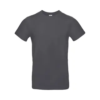 B&C Exact 190 T-Shirt - Ronde Hals - Unisex - Donker Grijs - Extra Small