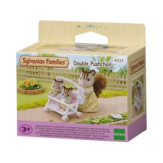 Sylvanian Families dubbele kinderwagen