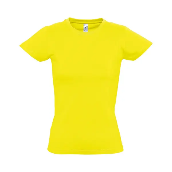 Sol'S Women's Imperial Short-Sleeved T-Shirt In Lemon | Size, Large thumbnail
