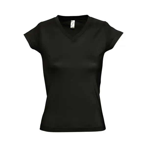 Sol'S Women's Moon V Neck Short Sleeve T-Shirt In Midnight | Size, 2XL thumbnail