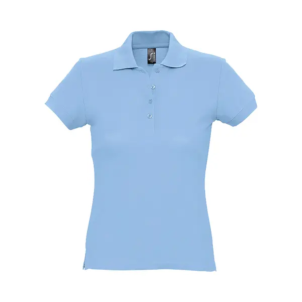 Sol'S Women's Passion Pique Short Sleeve Polo Shirt In Blue | Size, Medium thumbnail