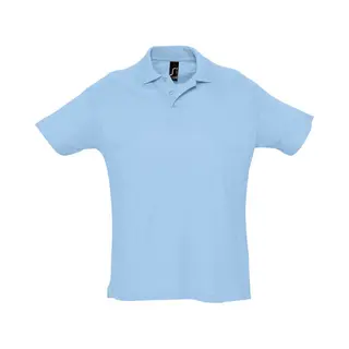 Sols Herren Sommer Ii Pique Kurzarm-Poloshirt (Himmelblau)