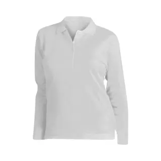 Sol's Sols Dames/dames Podium Lange Mouw Pique Katoenen Polo Shirt (Wit)