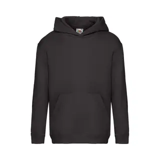 Fruit Of The Loom Unisex Kinder Kapuzenpullover Premium, Schwarz (Black), 7-8 Jahre (Herstellergröße, 30)