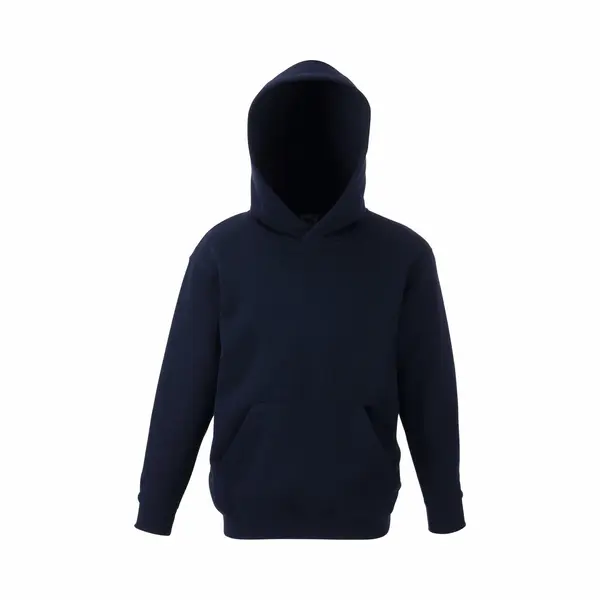 Fruit Of The Loom Kinder Unisex Premium 70/30 Sweatshirt Met Capuchon / Hoodie (Donker Marine) thumbnail