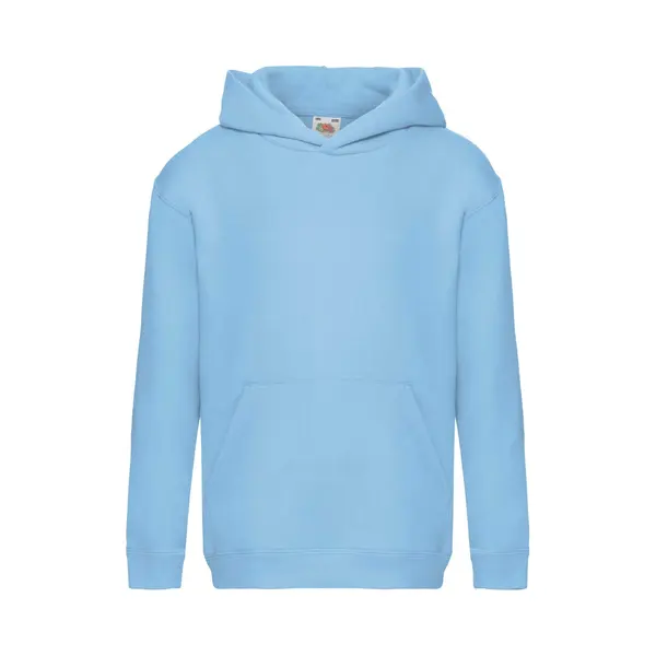 Fruit Of The Loom Premium 70 30 Hooded Sweatshirt Hoodie In Blue | Size, 12-13 Years thumbnail