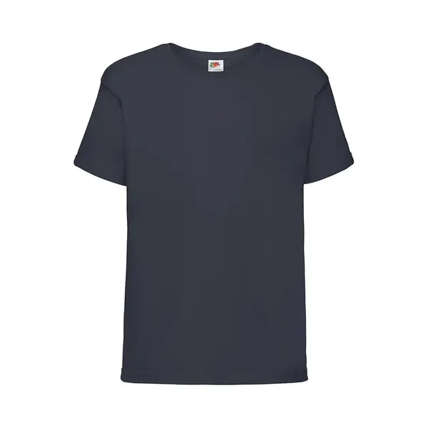 Fruit Of The Loom Kids Sofspun® T-shirt - Donker Blauw - 104 - 3/4 Jaar thumbnail