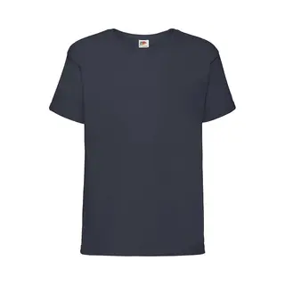 Fruit Of The Loom Kids Sofspun® T-shirt - Donker Blauw - 116 - 5/6 Jaar