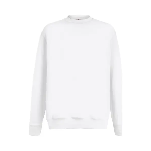 Fruit Of The Loom Heren Lichtgewicht Set-In Sweatshirt (Wit) thumbnail